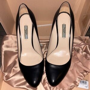 Prada Women's Black Leather Heels
